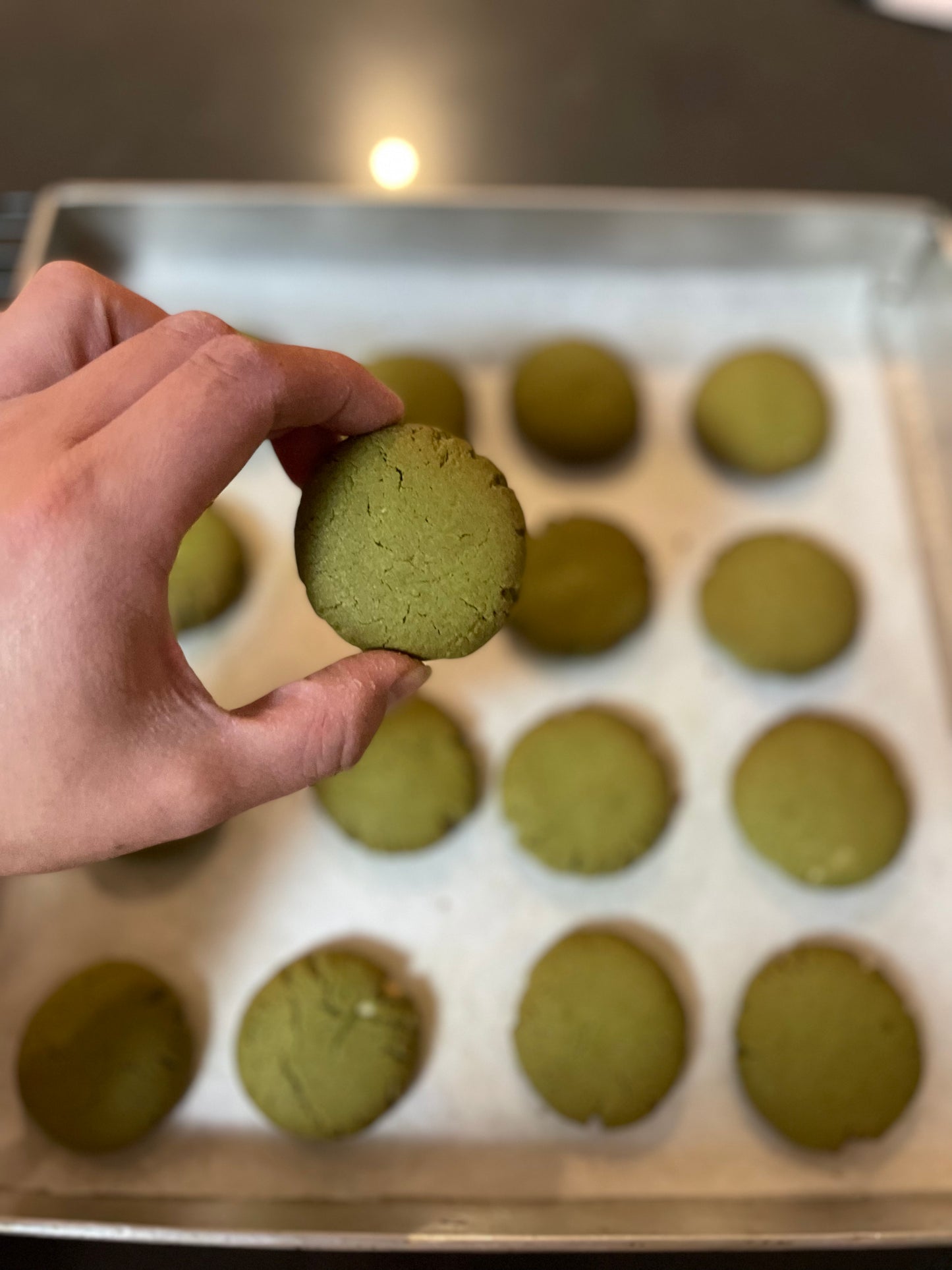 Matcha Almond Cookie